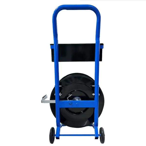 Blue Heavy Duty Strapping Cart Dispenser with Detachable Tool Tray, 8" Core Size for Poly/Plastic Steel/Fiber Strapping – Portable Factory Supplier - Image 4