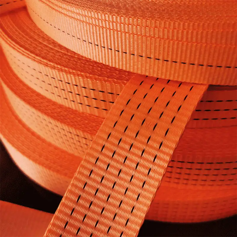 25mm 32mm 40mm 50mm Customized Packing Polyester Cargo Webbing Lashing Strap Belts Lifting for Transportation Cargo Control - Image 3