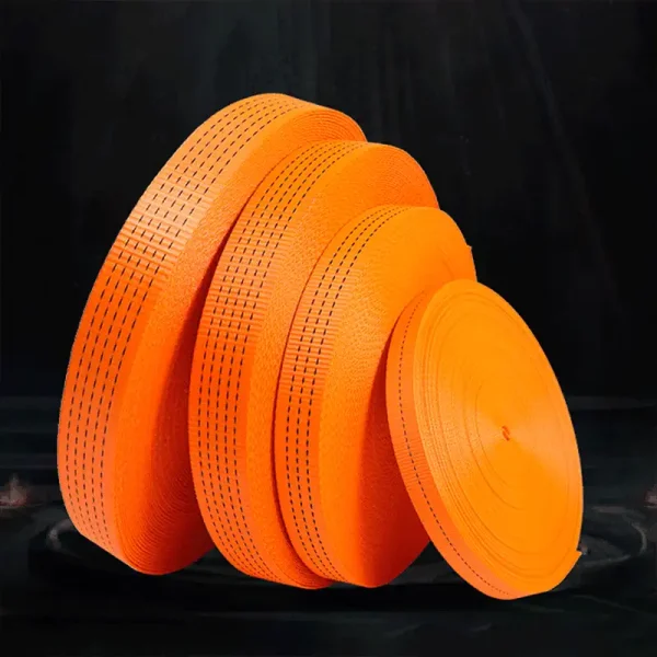 25mm 32mm 40mm 50mm Customized Packing Polyester Cargo Webbing Lashing Strap Belts Lifting for Transportation Cargo Control - Image 4
