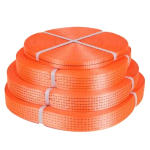 DNV Certificate Customized Packing Strap Cargo Lashing Strap Polyester Woven Webbing Belt for Transportation Cargo Control