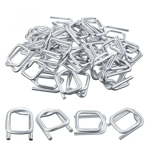 Galvanized Cord Strapping Wire Buckle – Heavy-Duty, Reusable Buckle for Woven & Composite Cord Straps - Image 2