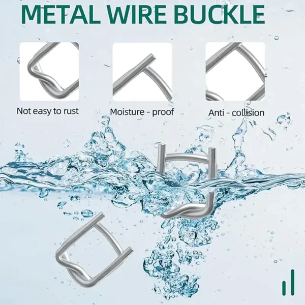 Heavy-Duty Galvanized Wire Buckle – Durable Buckle for Wide Cord Strapping with Anti-Corrosion Coating - Image 2