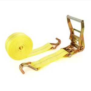 2" 50mm Heavy Duty Ratchet Tie Down Straps with Double J Hooks – 10000 LBS Break Strength | Cargo Securing Straps for Trucks, Trailers, Motorcycles & Kayaks