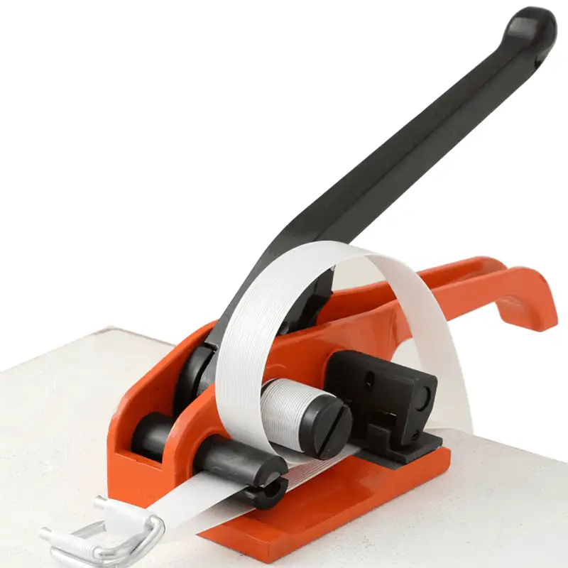 Heavy Duty Strapping Tensioner with Cutter – Manual Banding Tool for 13-19mm (1/2"-3/4") PP PET Composite Polyester Straps, Packaging Tensioner for Pallet, Warehouse & Cargo Securing - Image 3