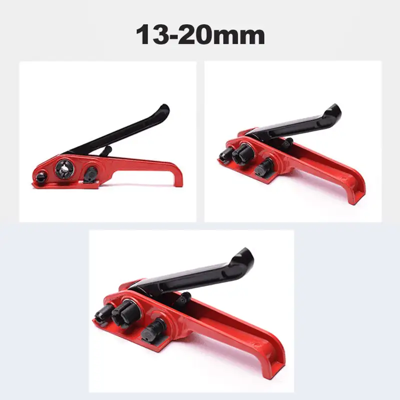 Heavy Duty Strapping Tensioner with Cutter – Manual Banding Tool for 13-19mm (1/2"-3/4") PP PET Composite Polyester Straps, Packaging Tensioner for Pallet, Warehouse & Cargo Securing - Image 4