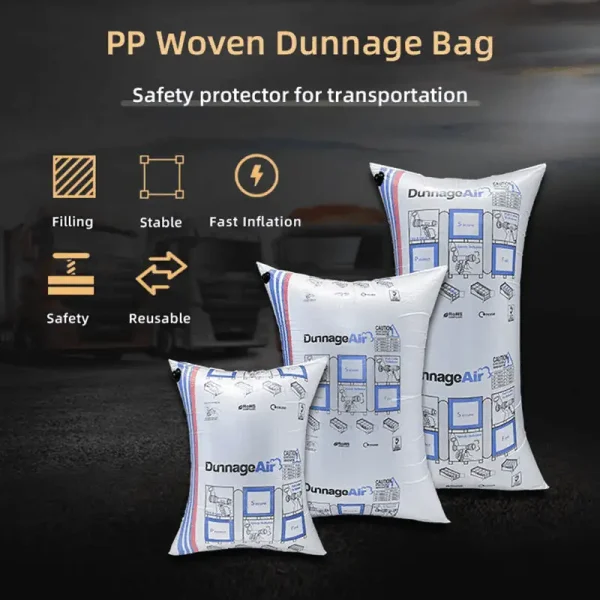 OEM Valve Dunnage Air Bag for Containers – Kraft & PP Woven Inflatable Shipping Bags, AAR Approved, Custom Sizes, Eco-Friendly - Image 3