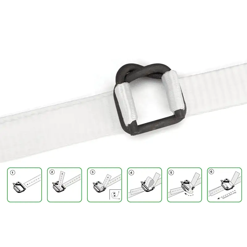 Phosphated Metal Buckles 3/4" for Cord Strapping – Heavy Duty Steel Wire Buckles - Image 5