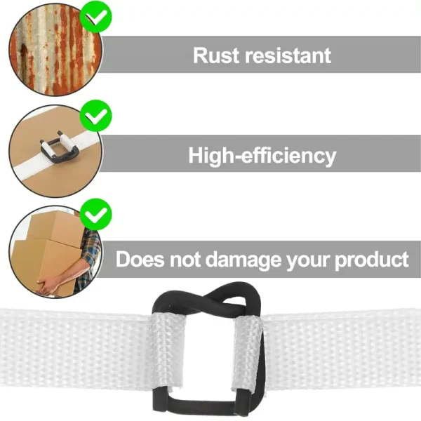 Phosphated Strapping Wire Buckles Wholesale | Heavy Duty Cord & Composite Strap Buckles 13mm–32mm | China Manufacturer - Image 2