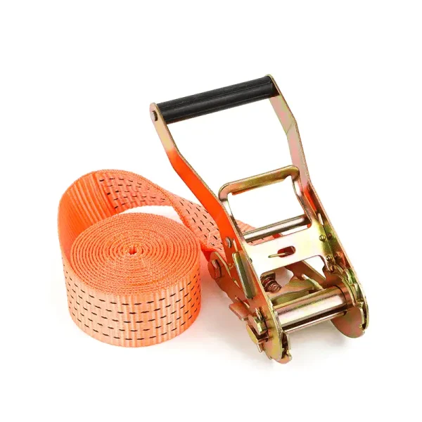 38mm / 1.5" Polyester Ratchet Tie Down Straps – 5000lbs Breaking Strength, GS Certified, Double J Hook | Custom Colors, Heavy Duty Cargo Straps - Image 2