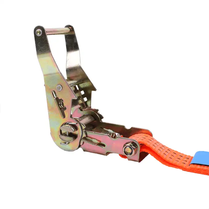 38mm / 1.5" Polyester Ratchet Tie Down Straps – 5000lbs Breaking Strength, GS Certified, Double J Hook | Custom Colors, Heavy Duty Cargo Straps - Image 5