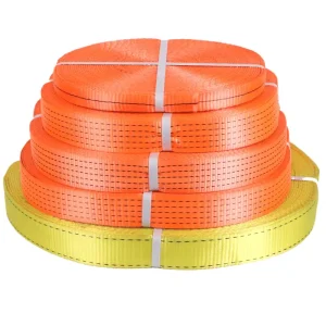 Hot Selling 38/40/50mm Polyester Woven Lashing Cord Straps – Heavy Duty Cargo Securing & Transportation Webbing