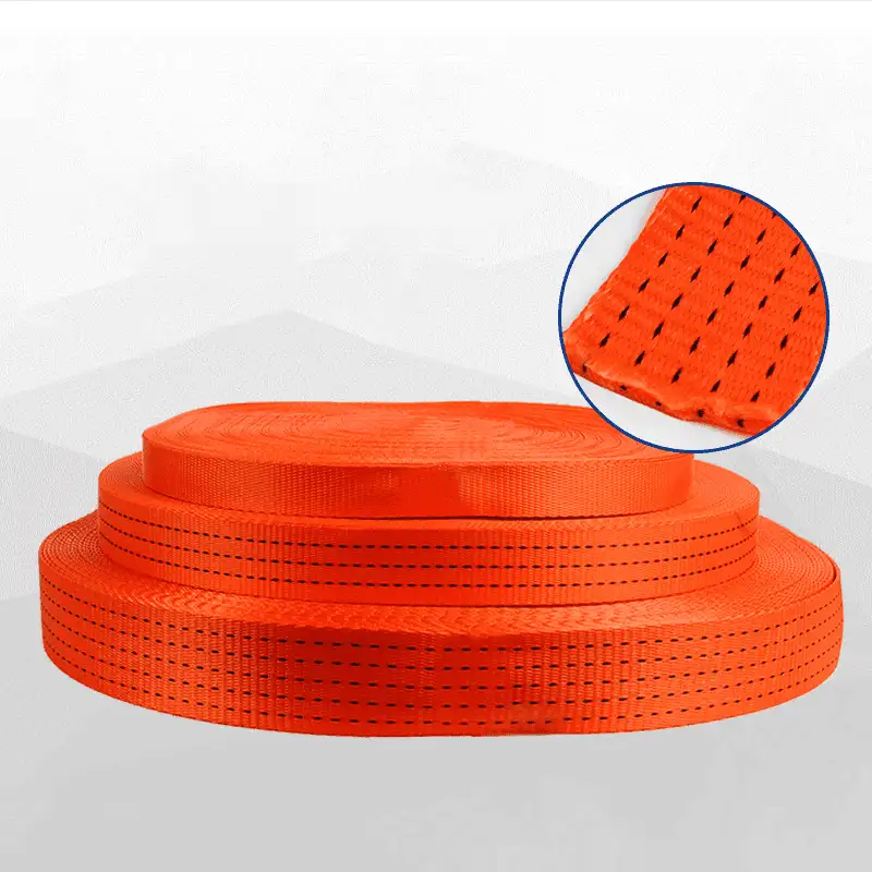 Hot Selling 38/40/50mm Polyester Woven Lashing Cord Straps – Heavy Duty Cargo Securing & Transportation Webbing - Image 3
