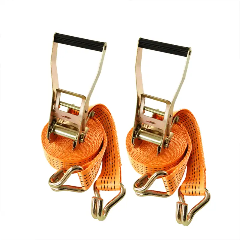 2" (50mm) Ratchet Tie Down Straps with Double J Hooks – 5 Tons Load, Custom Colors | Heavy Duty Cargo Securing Straps - Image 3