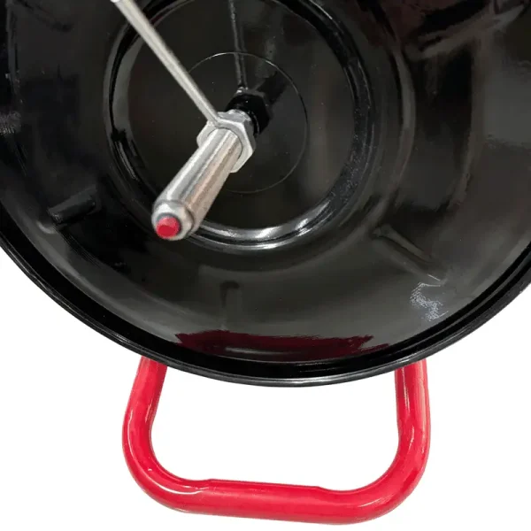Red Heavy Duty Strapping Cart Dispenser for 8" Core Poly/Plastic Steel/Fiber Strapping – Portable Tubular Frame with Tool Tray, Factory Direct Supplier - Image 2