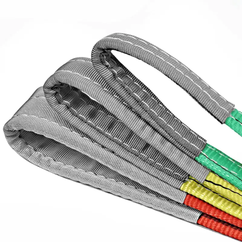 High Tenacity 1-12 Ton Color Code Polyester Lifting Webbing Sling – Flat & Round Webbing Belt for Crane, Boat, ODM/OEM Customizable - Image 4