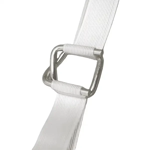 Hot Sale White Polyester Composite Cord Strapping – 13/16/19/25/32mm Soft & Durable Lashing Straps - Image 2