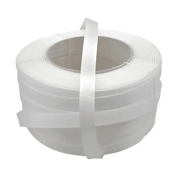 White Polyester Composite Cord Strapping 16mm/25mm/32mm – Heavy Duty, Durable & Safe for Cargo Securing - Image 2