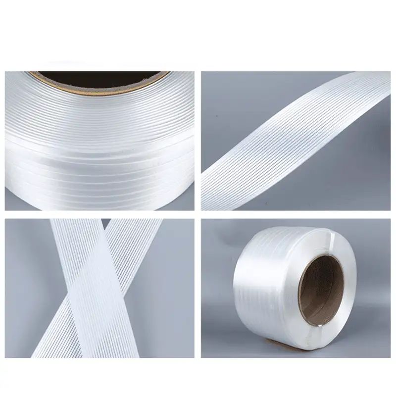 White Polyester Composite Cord Strapping 16mm/25mm/32mm – Heavy Duty, Durable & Safe for Cargo Securing - Image 5