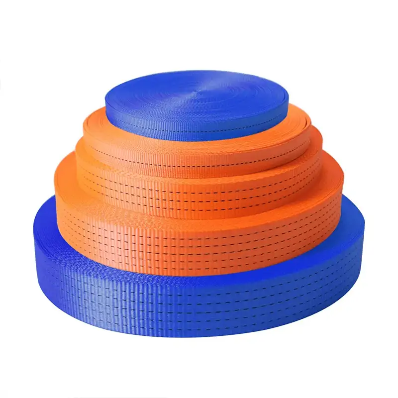Wholesale Polyester Cargo Lashing Straps – 13mm to 50mm Heavy Duty Woven Webbing Belts for Packing, Securing & Transportation