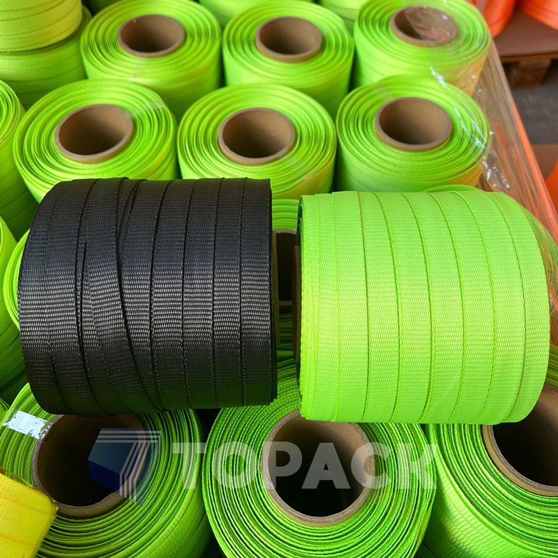 Polyester woven strapping